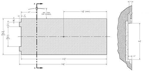 (BLA14178FM) Flush-Mount Pit Diagram