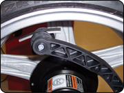Inner Geodata Gauge Arm also places tape weights behind spokes or on inner edge of wheel Inner Geodata Gauge Arm also places tape weights behind spokes or on inner edge of wheel