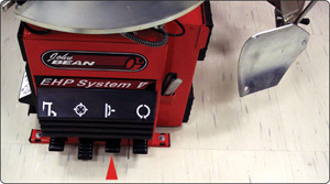 Ergonimically-Positioned Bead Breaker Control Ergonimically-Positioned Bead Breaker Control