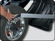 Outer Auto-Assist Data Input Arm Measures Wheel Width